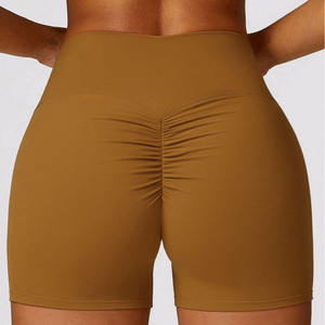 Shorts de sport sans couture pour femmes, taille haute, à compression, pour l'entraînement en extérieur, le yoga et le fitness, avec effet push-up fessier - Product Image 5