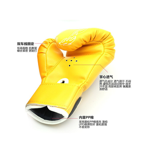 Gants de MMA en cuir durables JUNSHANG, à lacets, pour l'entraînement de boxe/kickboxing, doublure respirante, 14 oz, utilisation en salle de sport ou à domicile, service OEM disponible - Product Image 5