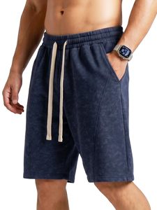 Streetwear Men <b>Fleece</b> <b>Shorts</b> Loose Fit with Elastic Waist and Custom Screen Printing Casual Sweat <b>Shorts</b> for Private Label Order - Product Image 6