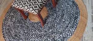 Juego de Alfombras de 6x6 Pies, Decoración para el Hogar, Alfombra de Yute y Algodón Antideslizante y Acolchada, Alfombra Ecológica para Sala de Estar, Alfombra Gruesa para Cocina - Product Image 6