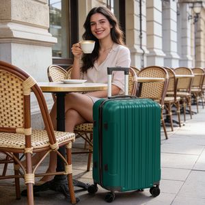 Set di Valigie Tre in Uno con Guscio Texturizzato Opaco, Senza Lucchetto TSA, Ruote Staccabili da 28 Pollici, Valigia Trolley in ABS da 20 e 24 Pollici - Product Image 5
