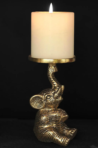 Trusted Manufacturer of Aluminum Metal <b>Elephant</b> Design Candle Holder For Home Decoration Dining Table And Living Room Display - Product Image 2