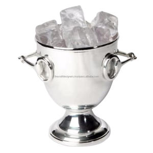 ฮอว์บิทถังน้ำแข็งสแตนเลสขัดเงานิกเกิลชิลเลอร์แชมเปญโลหะพิมพ์โลโก้ตามสั่ง - Product Image 1