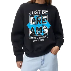 Custom Women Plus Size Clothing Wholesale Jumper Black Plus Size Pullover Tops Sweatshirt Plain Oversize Female Hoodies For Girl