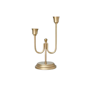 Nouvelle arrivée, porte-bougie décoratif en métal couleur or, candélabre fait main, style européen vintage, porte-bougie de Noël - Product Image 5