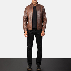 High Quality <b>Men's</b> Fashionable Leather Jacket Custom Design for Winter-New Arrival High Street Style Price jacket for <b>men</b> - Product Image 5