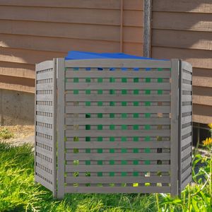 32 \ "W X 38 \" H schermo esterno per Privacy in legno a 3 pannelli per recinzione e divisori del condizionatore d'aria - Product Image 5