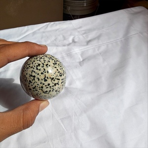 Esfera de Jaspe Dálmata Natural Pulida, Bola de Piedra con Manchas para Sanación con Cristales, Decoración del Hogar, Meditación, Reiki, Regalo, Venta al por Mayor - Product Image 2