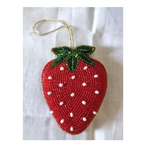 Glass Beads <b>Pineapple</b> Key Charm Hold to Keys or Bag Charm Hand Embroidery Key Charm Handbag Purse Gifted Key Charm Accessories - Product Image 6