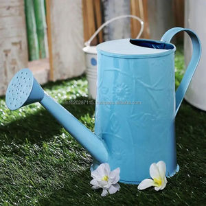 Bidon d'eau en métal résistant à la rouille avec grande poignée et long bec pour le jardin de fleurs, le balcon et le patio. - Product Image 2