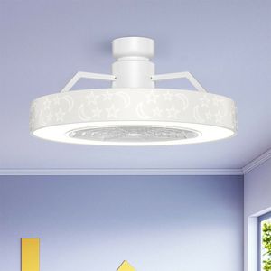 Ventilador de Techo Interior/Exterior de 23 Pulgadas con Luz LED, Control Remoto, Diseño sin Aspas Retráctiles, Motor de Corriente Continua - Product Image 6