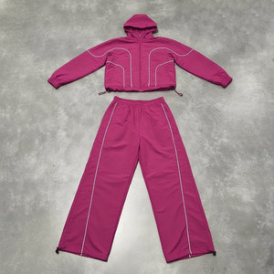 Chaqueta cortavientos de hombre de alta calidad con colores en contraste, estilo patchwork transpirable, impermeable y con cremallera completa. - Product Image 4