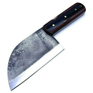 Cuchillo de Cocina Multifuncional Burraq OEM, Hecho a Mano, de Acero al Carbono de Grado Industrial, con Funda de Cuero, para Uso en la Cocina, BEC-CC75 - Product Image 6