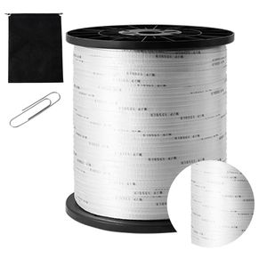 Cavo in poliestere resistente con cordino, larghezza 1,27 cm, lunghezza 160 m, carico massimo 567 kg, con marcature di misurazione per l'organizzazione dei cavi e fascette stringicavo - Product Image 1