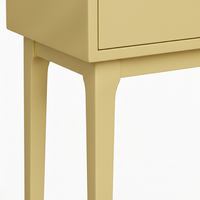 Table console ronde en chêne massif moderne PKP avec 2 tiroirs, design écologique pour salon, meubles de salle à manger, garantie 1 an