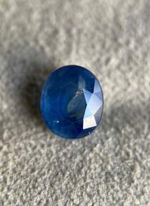 Zafiro azul natural facetado de 7x6 mm, zafiro azul ovalado de las minas de Ceilán, zafiro azul de Sri Lanka. - Product Image 3