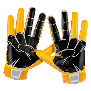 Guantes de Fútbol Americano Personalizados para Adultos, Cierre de Velcro, Palma Antideslizante, Nuevo Diseño, Guantes Deportivos - Product Image 5