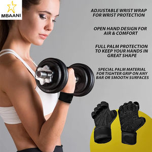 Guantes Ventilados para Levantamiento de Pesas con Muñequeras Integradas - Ideales para Gimnasio, Cross Training, Soporte para las Manos - Product Image 6