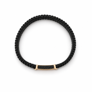 925 Sterling <b>Silver</b> Solid Gold Om Cubic Zirconia Bracelet High Polish Black Link Spiritual <b>Mens</b> Unisex <b>for</b> Wedding Party Daily W - Product Image 3