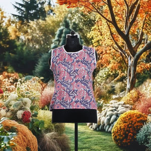 Vestido Túnica Casual de Verano para Mujer, Mini, de Algodón, con Estampado Floral, Transpirable, Ecológico, Sin Mangas, Corte Holgado - Product Image 2