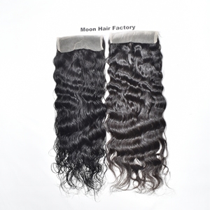 Extensiones de Cabello Remy de la Mejor Calidad, Onduladas, con Cierre, Cabello Indio, Doble Trama, Textura Esponjosa, Glamorosas, para Salón - Product Image 5