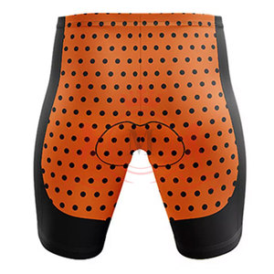 Ensemble maillot et short de cyclisme pour homme, noir et orange, avec design sans coutures, pour adultes, uniforme de cyclisme - Product Image 4