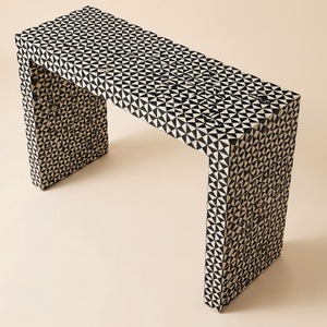 Mesa Consola con Incrustaciones de Hueso, Estilo Marroquí, Mueble Decorativo para Entrada o Pasillo, Interior Moderno y Lujoso - Product Image 2