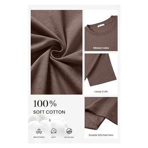 T-shirts pour hommes 100% coton imprimés sur mesure, coupe ample à manches courtes, style streetwear décontracté et confortable pour l'été - Product Image 2