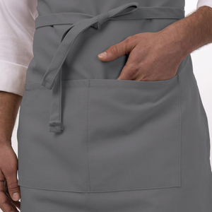 Tablier de chef professionnel pour la cuisine, taille ajustable, poche avant, vêtements de travail de cuisine, tablier de travail, vente en gros, logo personnalisé, tabliers pour restaurants - Product Image 6