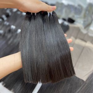 Paquet d'extension de cheveux humains vietnamiens de luxe brut 30 pouces longueur étirée cheveux cambodgiens vierges soyeux Super doux cheveux d'os - Product Image 1