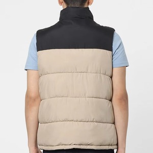 Custom OEM Designs Men's Stand Casual Sleeveless Puffer Vest <b>Jacket</b> Street-wear <b>Warm</b> Quilted Multicoloured Breathable <b>Waterproof</b> - Product Image 3