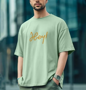 T-shirt Homme Personnalisé OEM en Gros – Logo sur Mesure, 240 GSM, 100% Coton, Imprimé Graphique, Plusieurs Couleurs, Coupe Oversize Épaules Tombantes - Product Image 4