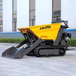 Mini Crawler Dumper Truck Self-Loading 500 800 Kg 1.2 Ton Diesel Hydraulic Small Mini Dumper With Lift and Crane for Sale Power - Product Image 2