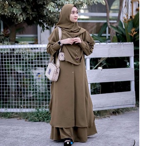 Elegant Muslim Malaysian Niqab Hijab Full Face Coverage Nida Fabric in Solid Colors Polyester Chiffon Scarves for Women Children - Product Image 4