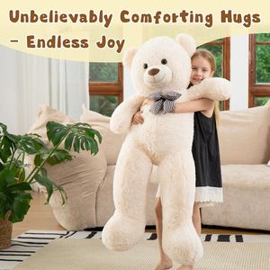 Orsacchiotto Gigante Bianco di 4 Piedi (47 Pollici), Classico Peluche Imbottito, Regalo di Compleanno per Fidanzata o Fidanzato - Product Image 3