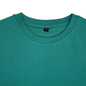 Camiseta de Cuello Redondo Personalizada para Hombre, de Algodón Orgánico de Peso Medio, Talla Grande, Diseño Liso, 100% Algodón, Antiencogimiento - Product Image 3