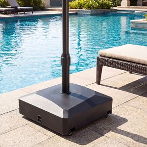 Base per Ombrellone da Patio Riempibile da 80 kg con 4 Ruote e 2 Bloccaggi, Supporto Mobile per Ombrellone - Product Image 2