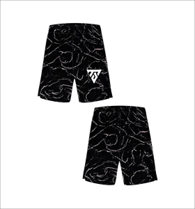 Men's Floral Pattern Bermuda Shorts Printed <b>Elastic</b> Waist Casual Mid Rise Swimwear Short Length - Product Image 4