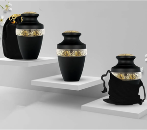High Quality Metal Cremation Urns for Adults Fully Engraved Memorial Remains Container Funeral Supply at Low Cost - Product Image 5