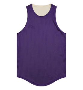 Camiseta sin Mangas para Hombre, Color Azul Claro, Transpirable, 100% Poliéster, Tejido de Punto, 160g, Cuello Redondo, Color Sólido, Ropa Deportiva Informal - Product Image 3
