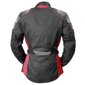 Women's Black Red <b>Motorcycle</b> Riding <b>Jacket</b> Full Sleeve Windproof All Seasons Adult <b>Jacket</b> - Product Image 6