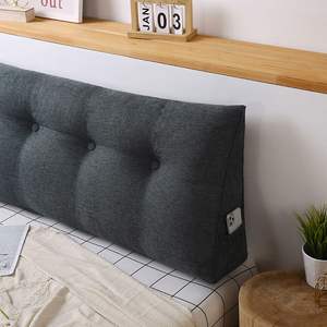 Almohada Triangular Gris Oscuro de 100 cm para Lectura y Descanso en Cama, con Soporte para un Sueño Reparador - Product Image 6