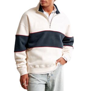 Half <b>Zip</b> <b>Hoodie</b> for <b>Men</b> Cotton <b>Men's</b> Hoodies Custom Sweatshirts <b>With</b> Hooded Organic Cotton Jersey <b>Mens</b> Pullover Hoodies - Product Image 5