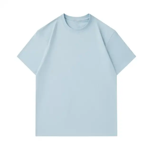 T-shirt décontracté d'été en coton bleu roi à col rond et manches courtes pour homme, personnalisable avec logo, OEM, ODM, vente en gros de vêtements - Product Image 2