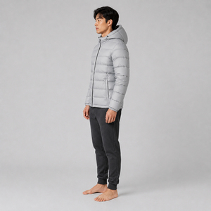 <b>Puffer</b> <b>Jacket</b> Waterproof Breathable Windproof Cotton Filled <b>Men's</b> High Street 2026 Custom Collared Canvas Winter <b>Hooded</b> - Product Image 4