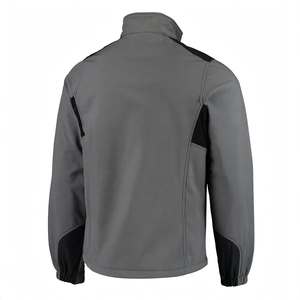 SPINE CRAFT Wholesale Soft Shell Winter Jacket Stand Collar Front Logo Warm Fleece Lining Waterproof Zipper <b>Windbreaker</b> for Men - Product Image 6