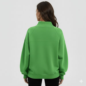 Pull-over en tricot pour femme, col montant, coupe ample, moderne et confortable pour l'hiver - Product Image 5