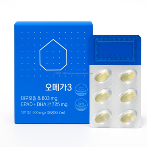 Capsules d'huile de poisson OEM antioxydant améliorant l'immunité pour adultes Capsules naturelles à haute absorption de 60 triglycérides Oméga 3 - Product Image 1