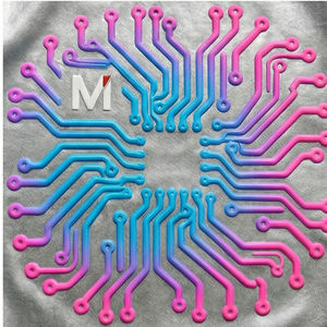 T-shirt Oversize Streetwear Cyber Tech de Luxe avec Motif Circuit Futuriste, Mode Urbaine, 100% Coton MALUZA INDUSTRIES - Product Image 5