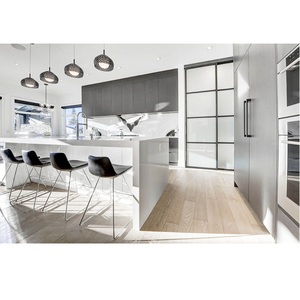 Meuble de cuisine sur mesure CANA, style européen, unités de garde-manger modulaires avec espace réfrigérateur, vente en gros - Product Image 2